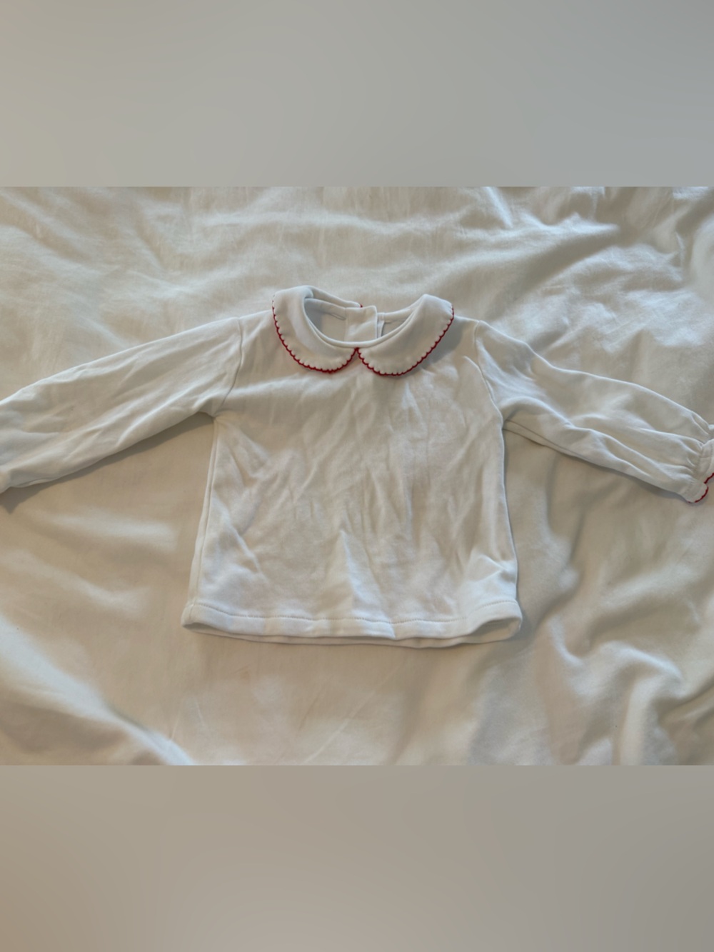 Florence Eiseman Baby Girl White Collared Shirt